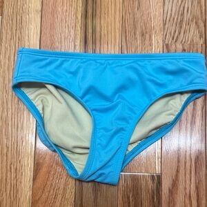 Lands' End Bright Turquoise Girls Swim Bottoms